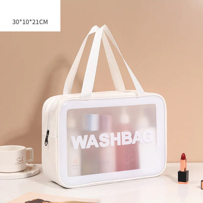 Clear Cosmetic and Toiletry Bag Trio