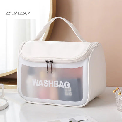 Clear Cosmetic and Toiletry Bag Trio