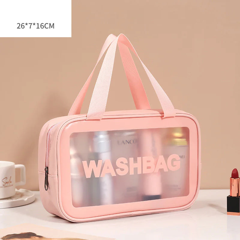 Clear Cosmetic and Toiletry Bag Trio