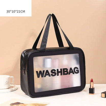 Clear Cosmetic and Toiletry Bag Trio