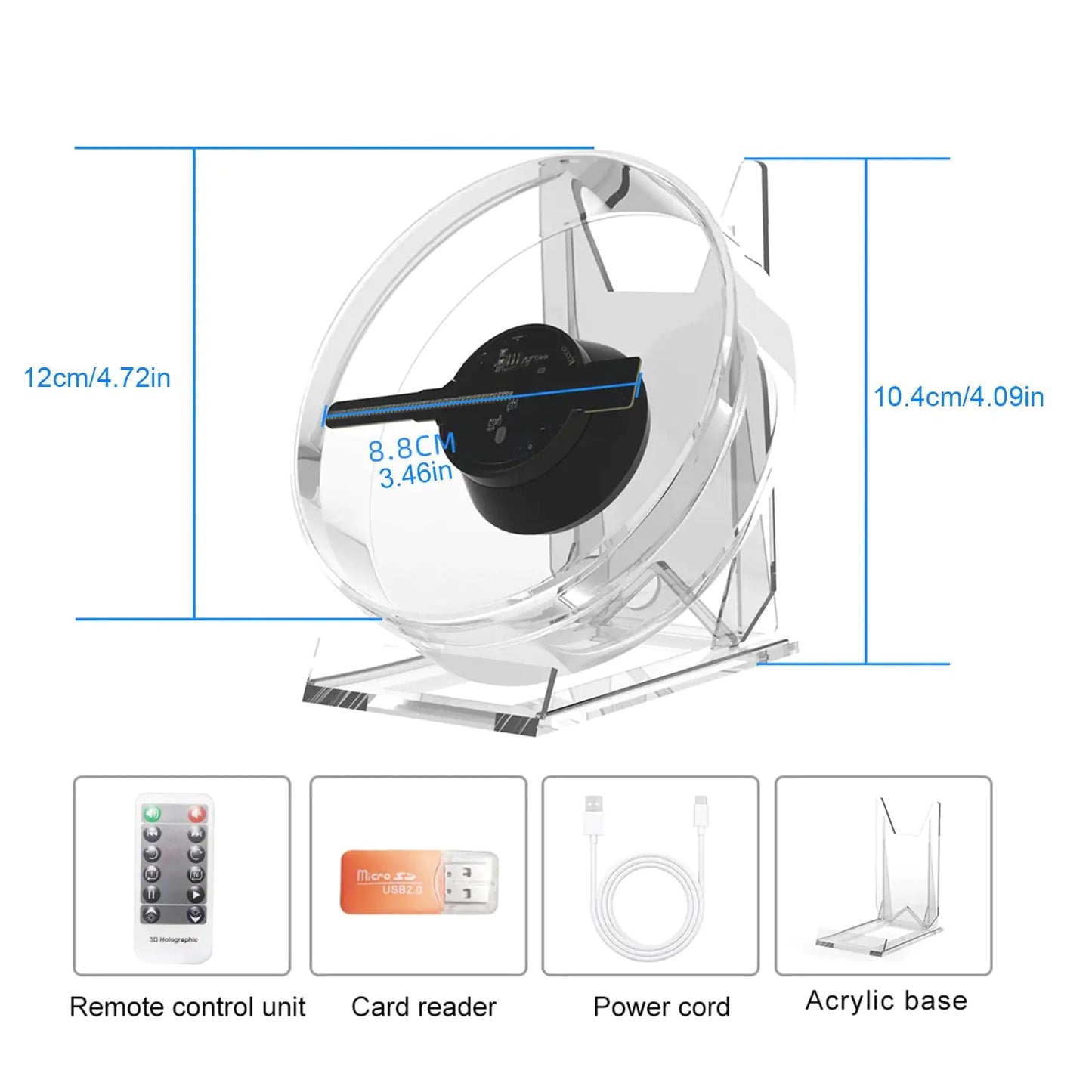 3D Hologram Display with Music Sync